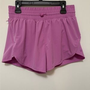 All in Motion Purple Athletic Shorts with Elastic Waistband